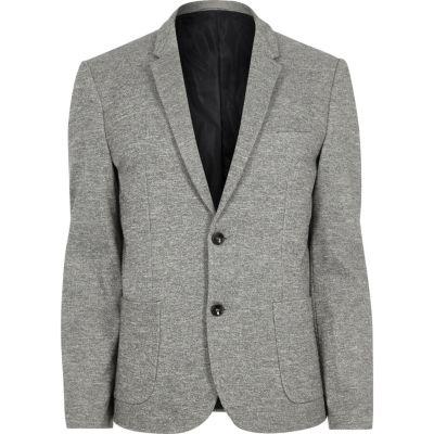 River Island Mens Space Dye Skinny Fit Blazer