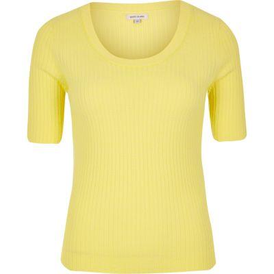 River Island Womens Knit Scoop Neck Top
