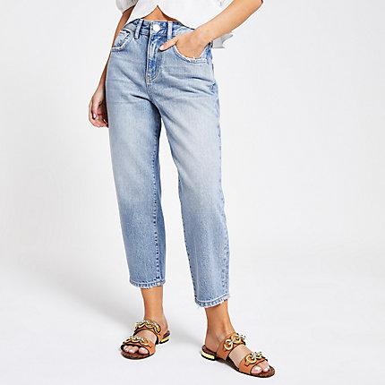 River Island Womens Petite Barrel Leg Jeans