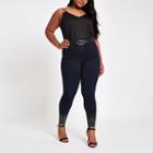 River Island Womens Plus Mid Rise Studded Harper Jeans