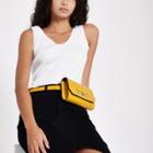 River Island Womens White Ribbed V Neckk