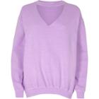 River Island Womens Washed Choker Neck Sweatshirt