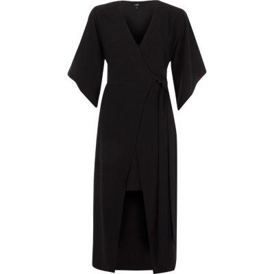 River Island Womens Kimono Wrap Midi Dress