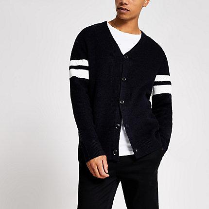 River Island Mens Knitted V Neck Cardigan