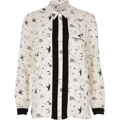 River Island Womens Doodle Print Shirt