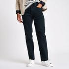 River Island Mens Raw Hem Straight Leg Jeans