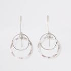 River Island Womens Silver Color Resin Ring Drop Earrings