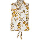 River Island Womens Plus Floral Tie Front Shirt