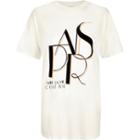 River Island Womens Paris Print Oversized T-shirt