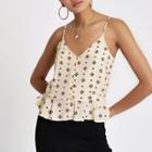 River Island Womens Tile Print Button Front Cami Top