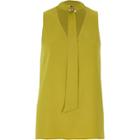 River Island Womens D-ring Tie Neck Sleeveless Top