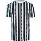 River Island Mens Big And Tall Stripe Slim Fit T-shirt