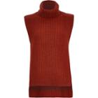 River Island Womens Rust Knitted Longline Collar