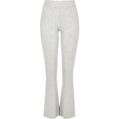 River Island Womens Cable Knit Flared Pants