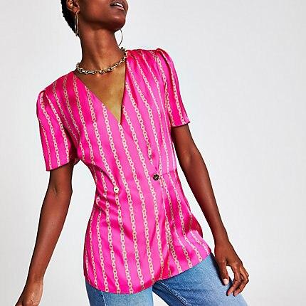 River Island Womens Chain Print Blouse