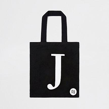 River Island Womens 'j' Initial Shopper Tote Bag