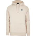 River Island Mens Rose Embroidered Hoodie