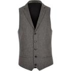 River Island Mens Wool Blend Slim Fit Vest