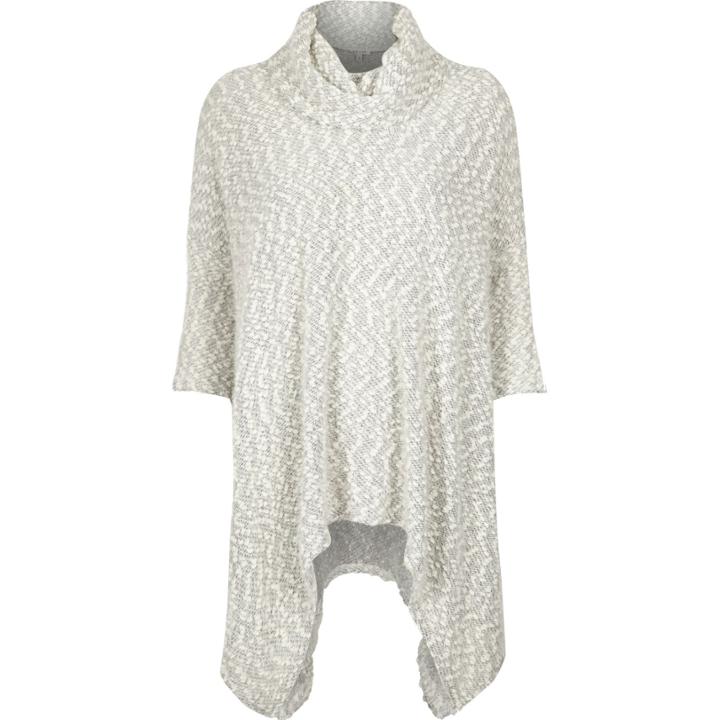 River Island Womens Boucl Cowl Neck Top