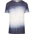 River Island Mens White And Faded Print T-shirt