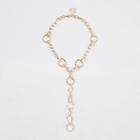 River Island Womens Gold Colour Circle Chunky Chain Necklace