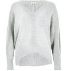 River Island Womens Ribbed Panel Batwing Sweater