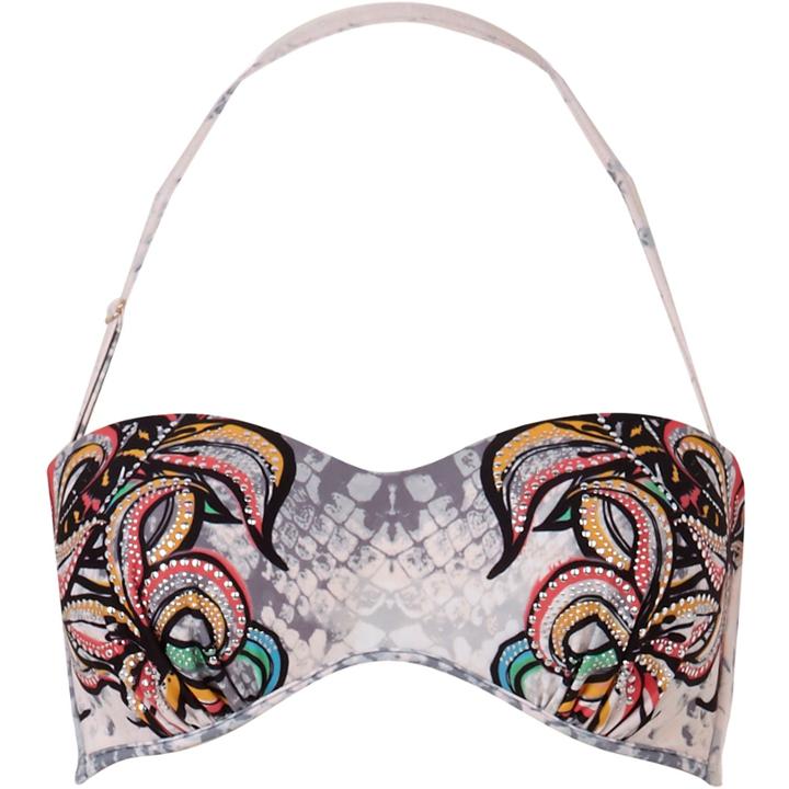 River Island Womens Mixed Print Balconette Bikini Top