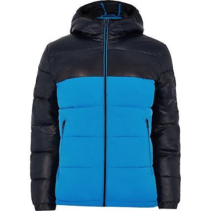 Mens Jack And Jones Block Padded Coat