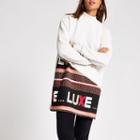 River Island Womens 'luxe' Block Printed Sweatshirt Dress