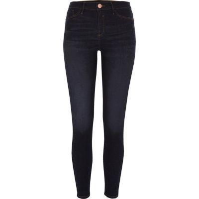 River Island Womens Wash Mid-rise Skinny Molly Jeggings