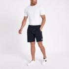 River Island Mens Embroidered Slim Fit Jersey Shorts
