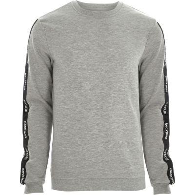 River Island Mens Marl Only And Sons Printed Sweatshirt