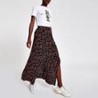 River Island Womens Floral Print Split Maxi Skirt