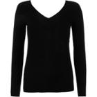 River Island Womens Rib Knit V Neck Jumper