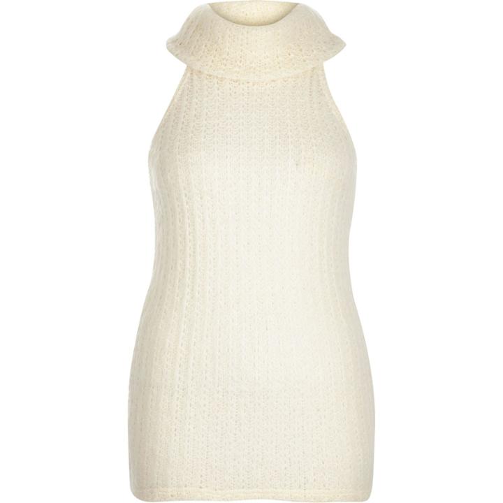River Island Womens Knitted Cowl Neck Top