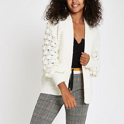 River Island Womens Chunky Bobble Knit Cardigan