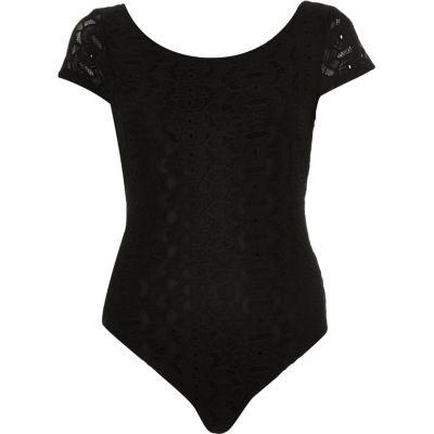 River Island Womens Lace Scoop Neck Bodysuit
