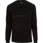 River Island Mens Only And Sons Zip Crew Neck Sweater