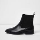 River Island Womens Leather Studded Chelsea Boots
