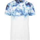 River Island Mens White And Tie Dye T-shirt
