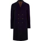 River Island Mens Double Breasted Overcoat