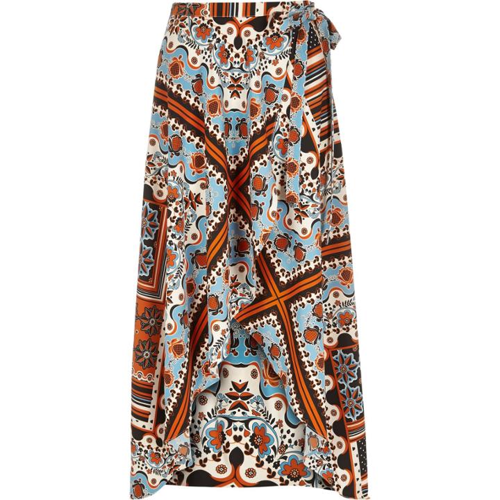 River Island Womens Print Wrap Maxi Skirt