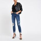 River Island Womens Amelie Rolled Hem Skinny Jeans