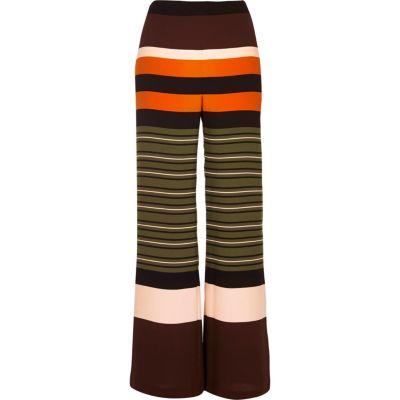 River Island Womens Stripe Straight Leg Pants