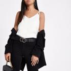 River Island Womens Petite White Split Strap Cami Top