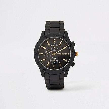 River Island Mens Chain Link Round Watch