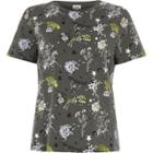 River Island Womens Circus Print Fitted T-shirt