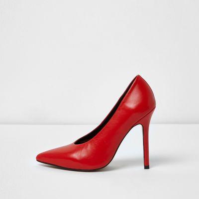 River Island Womens Pointed High Vamp Court Shoes