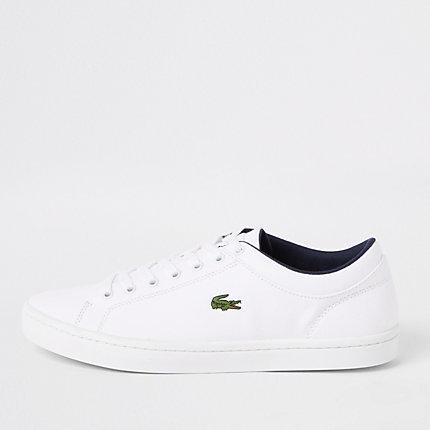 River Island Mens Lacoste Straightset White Sneakers