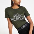 River Island Womens 'ma Beaute' Embellished T-shirt
